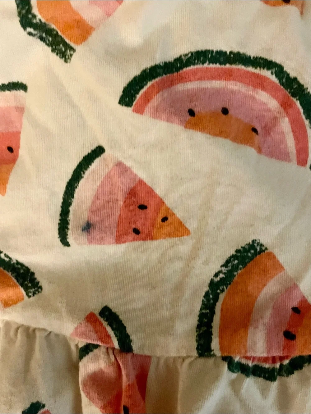 Girls Pink Watermelon Print Sundress
